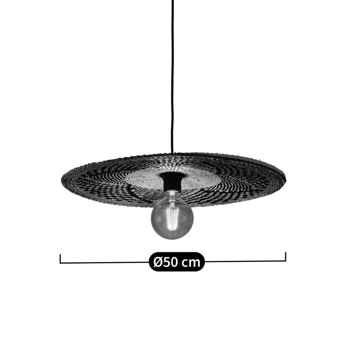 Rozeta 50cm Diameter Woven Straw Ceiling Light – image 4