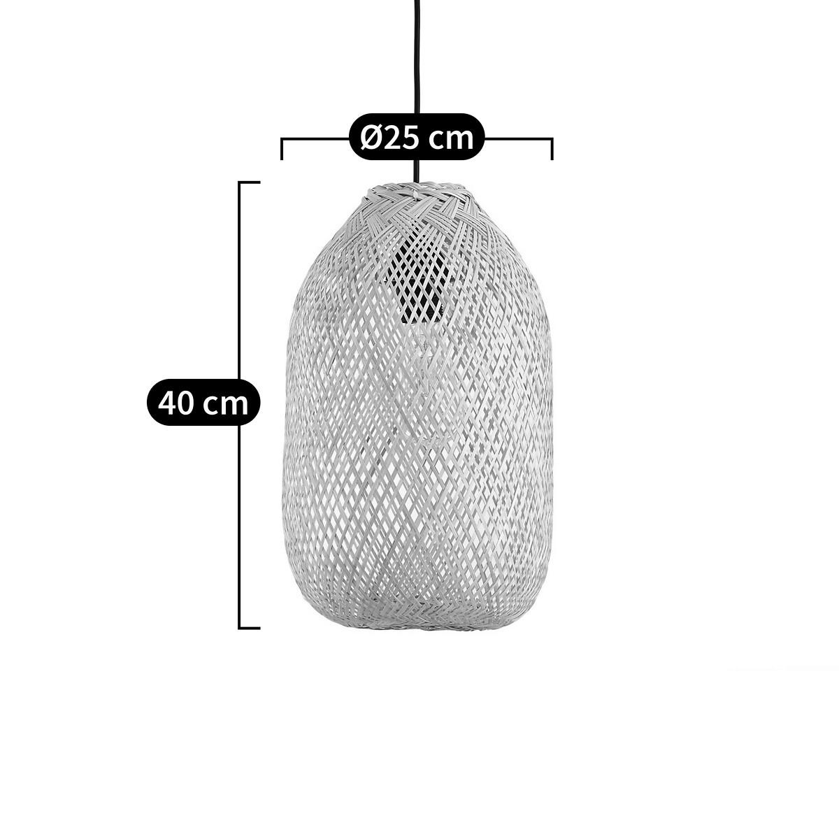 Ezia 25cm Diameter Bamboo Ceiling Light – image 9