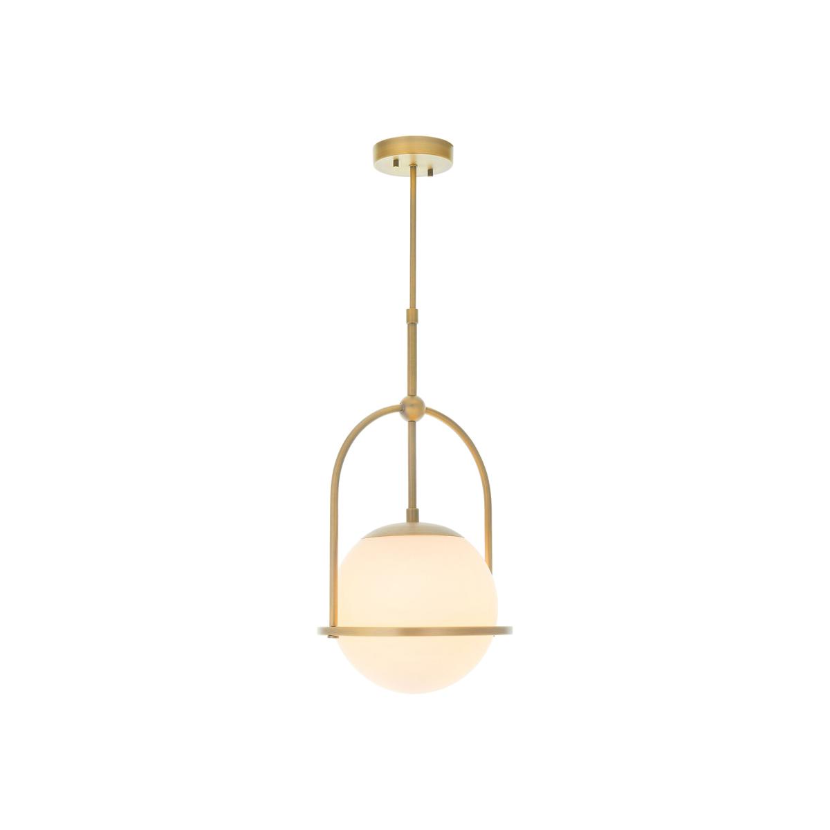 Dimmable White Glass Pendant Light – image 1