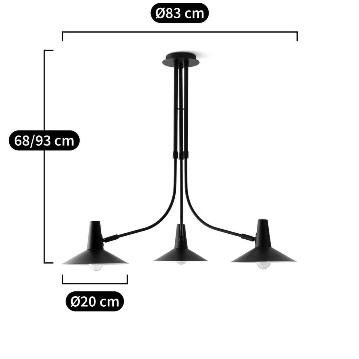 Lidia Metal Triple Ceiling Light – image 4