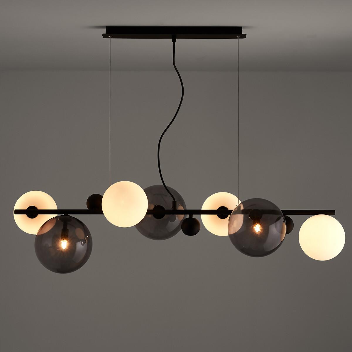 Bullesco Smoked Glass and Metal Ceiling Light – image 2
