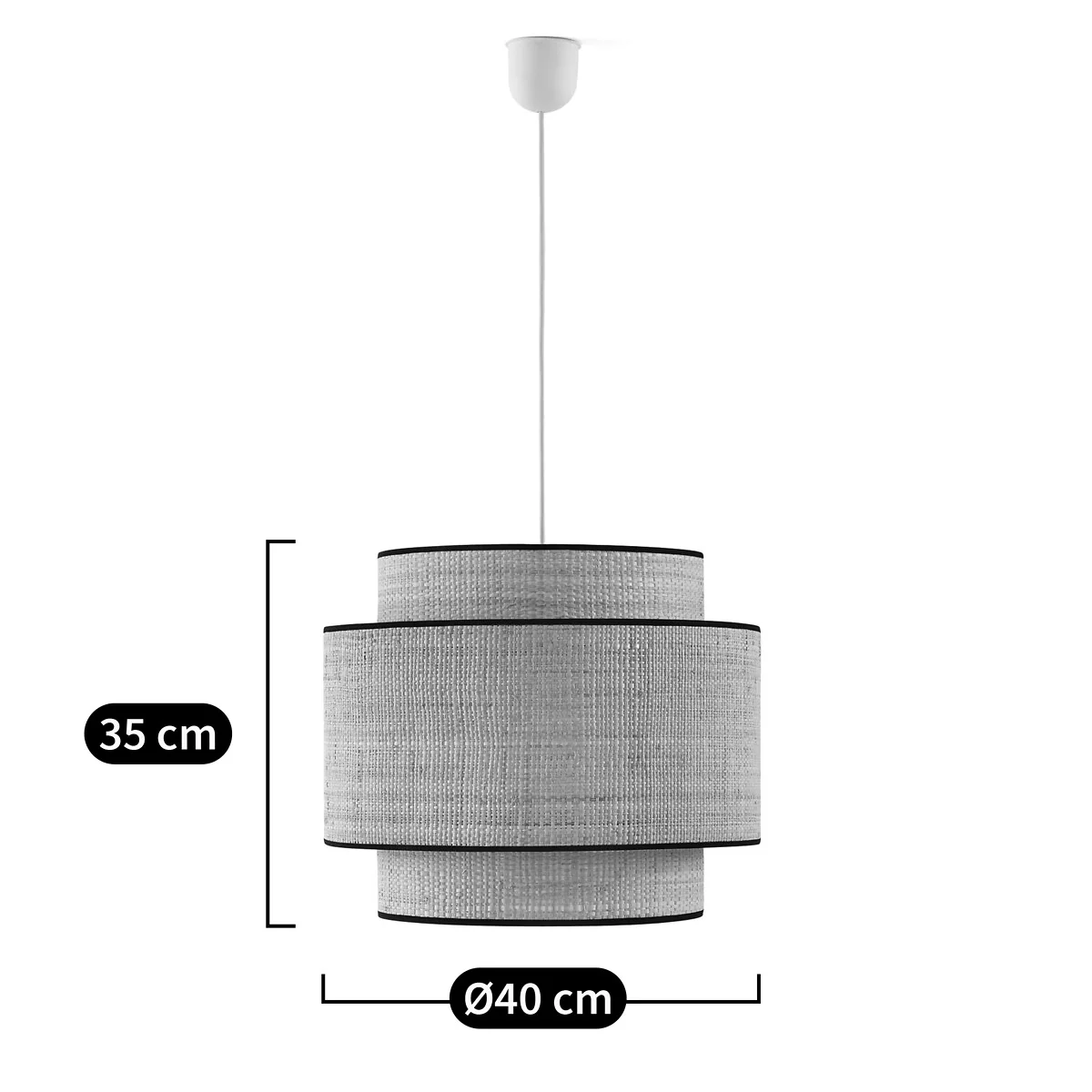 Dolkie 40cm Diameter Double Ceiling Light Shade – image 4