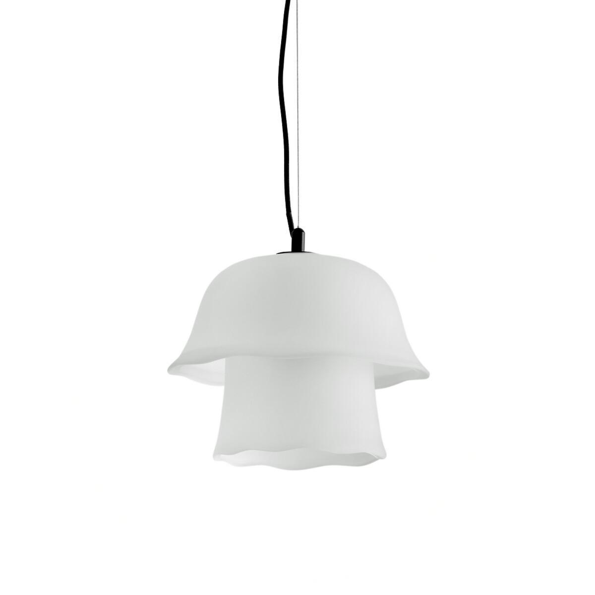 Linza Metal and Sandblasted Glass Pendant Light – image 2