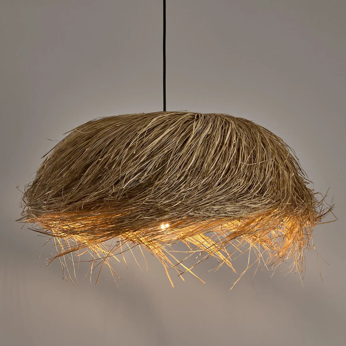Samaï 50cm Diameter Panama Fibre Ceiling Light – image 5