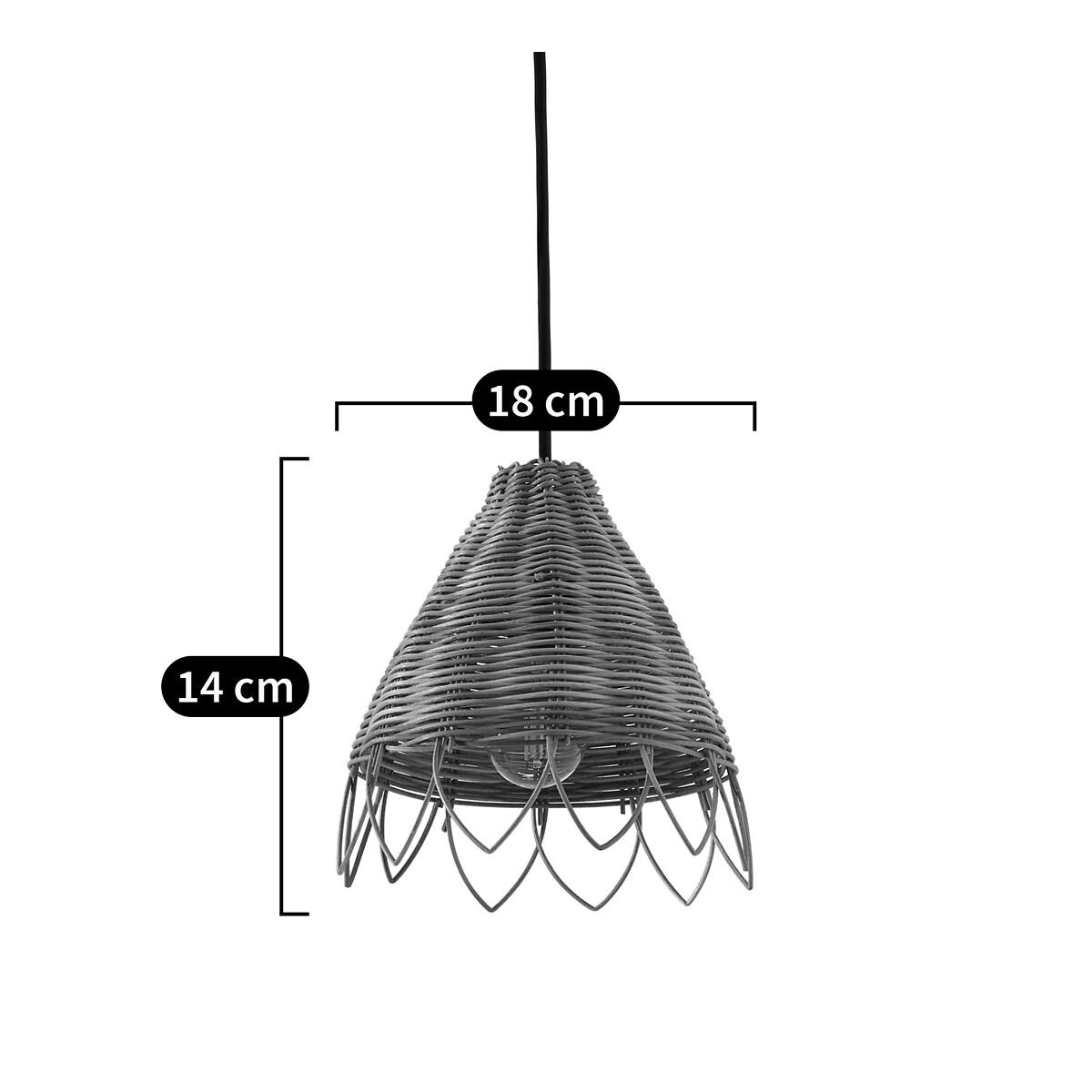 Alaya 18cm Diameter Rattan Ceiling Light – image 17