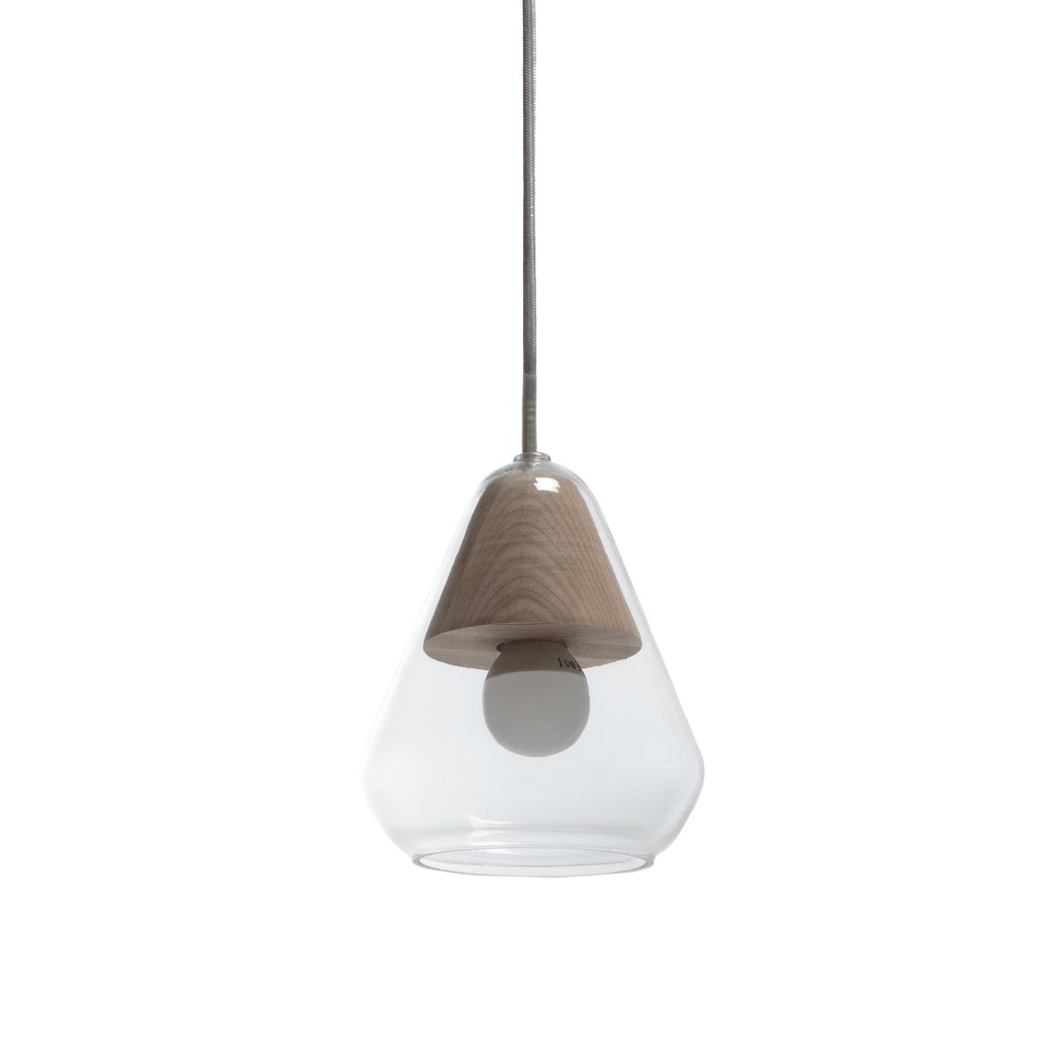 Nasoa Ceiling Pendant in Glass/Wood – image 2