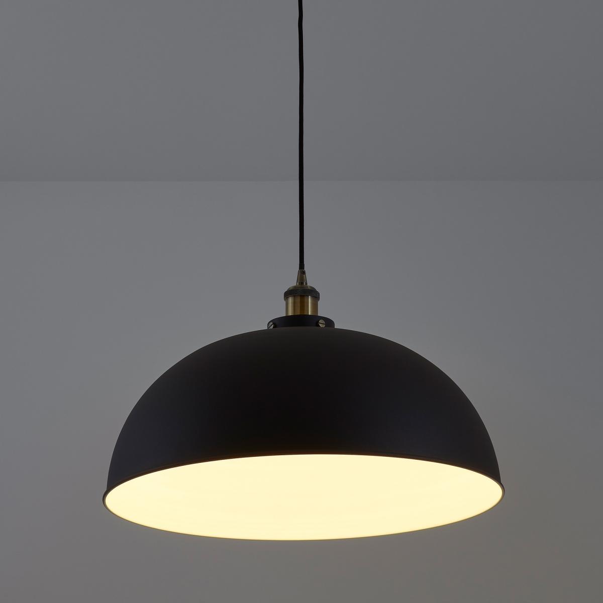 Zantar Domed Ceiling Pendant in Metal and Brass – image 2