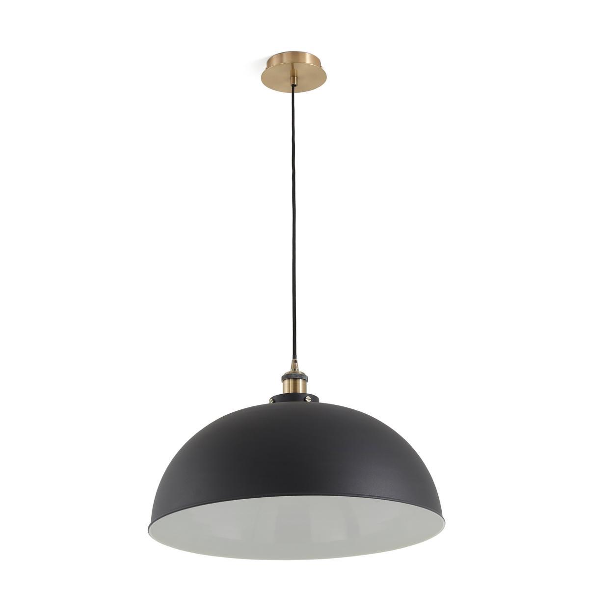 Zantar Domed Ceiling Pendant in Metal and Brass – image 4