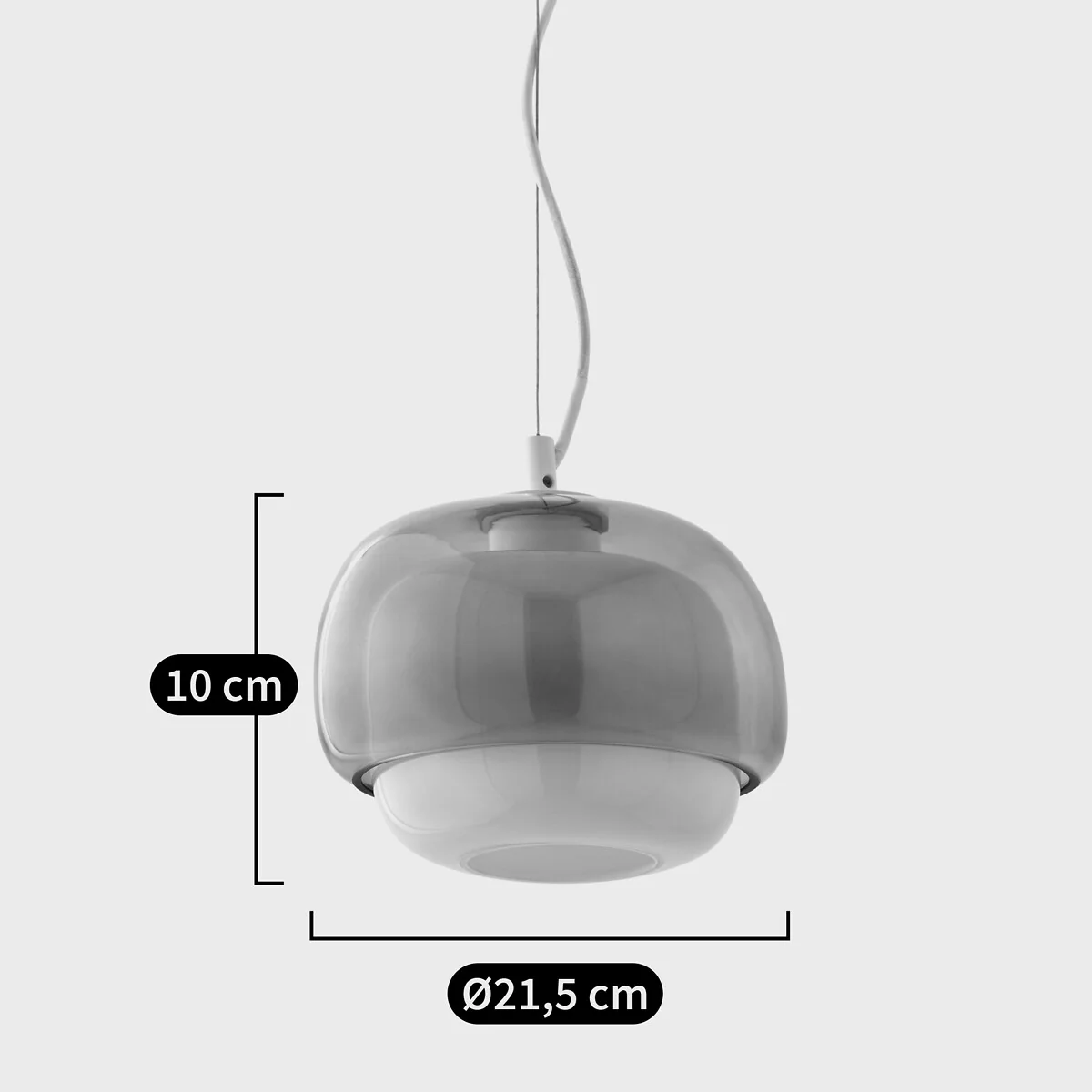 Kinoko 21.5cm Diameter Coloured Glass Ceiling Light – image 5
