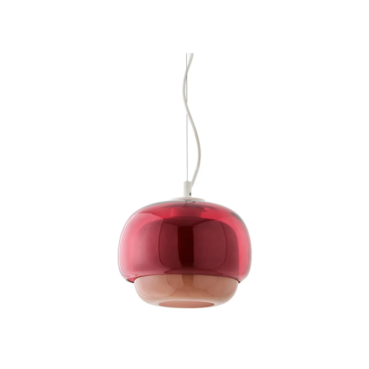 Kinoko 21.5cm Diameter Coloured Glass Ceiling Light – image 1