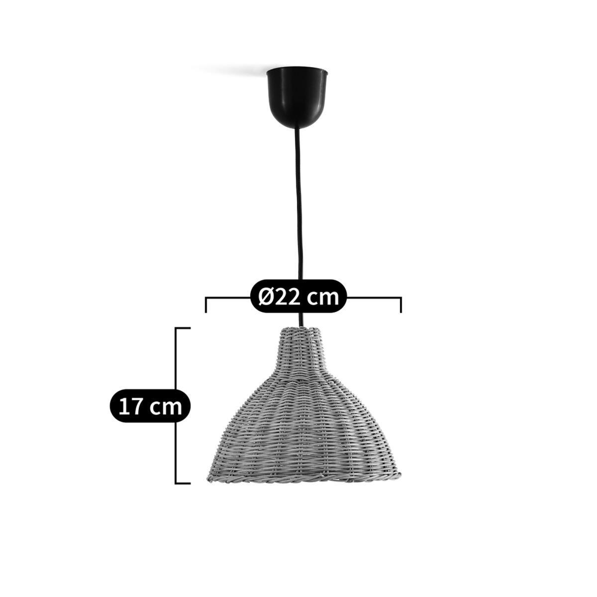 Alaya Rattan Pendant Light, Diameter 22cm – image 7