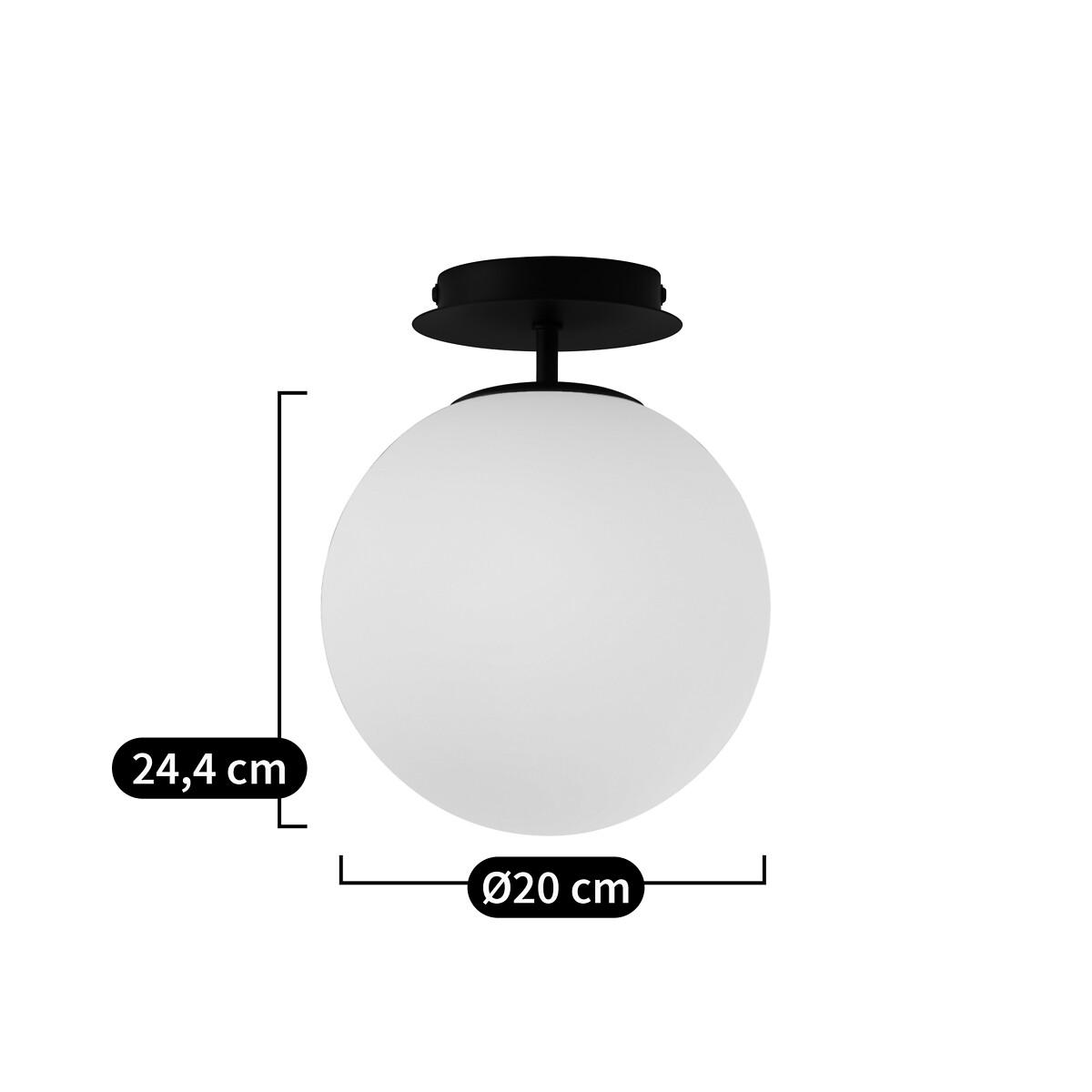 Atea Metal & Opaline Glass Ceiling Light – image 4