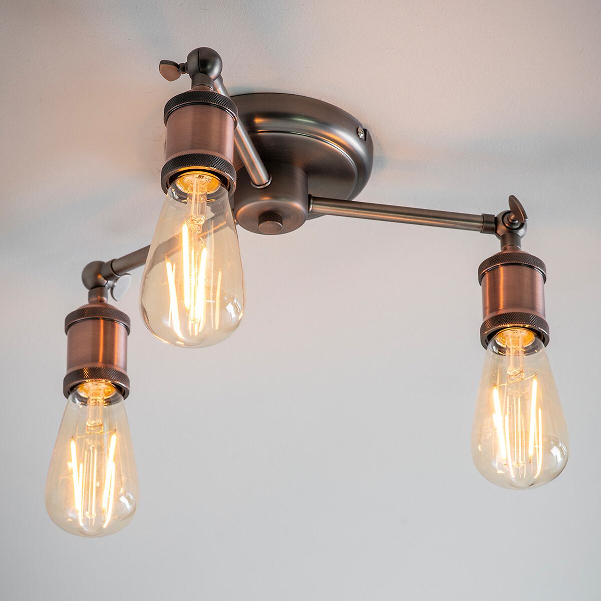 Industrial 3 Bulb Ceiling Light – image 2