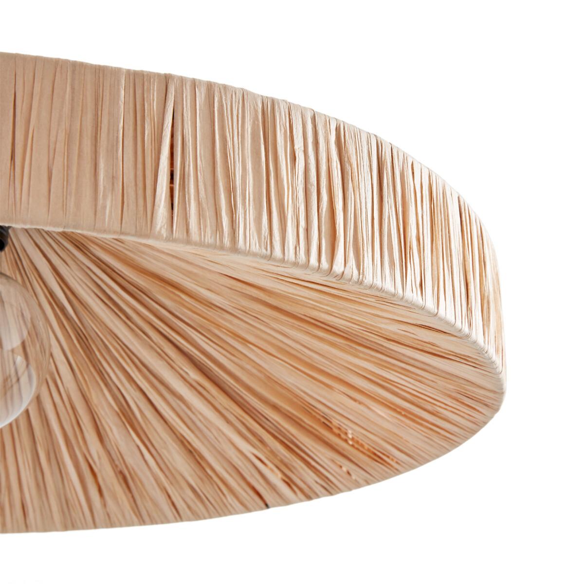 Rafita 50cm Diameter Raffia Ceiling Light – image 4