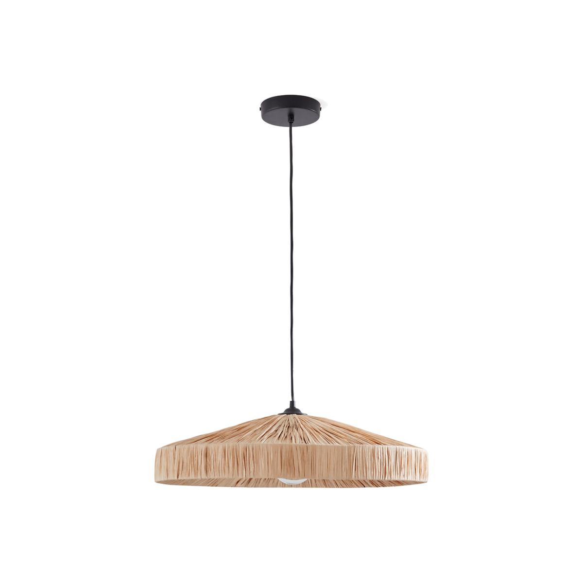 Rafita 50cm Diameter Raffia Ceiling Light – image 1