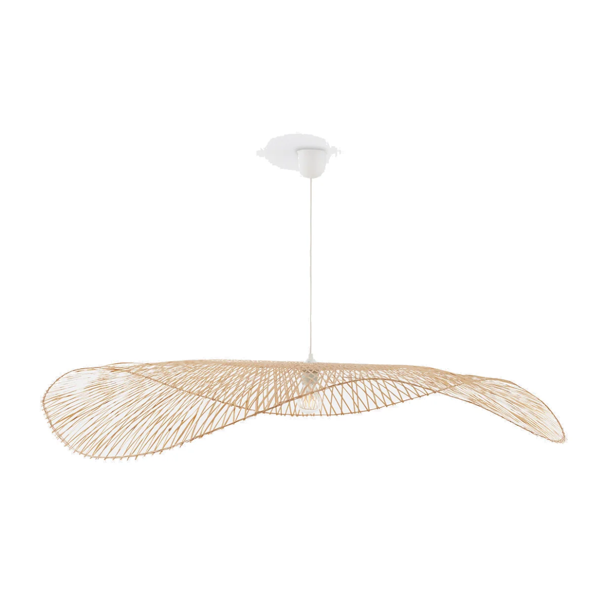 Ezia 130cm Diameter Openwork Bamboo Ceiling Light Shade – image 1