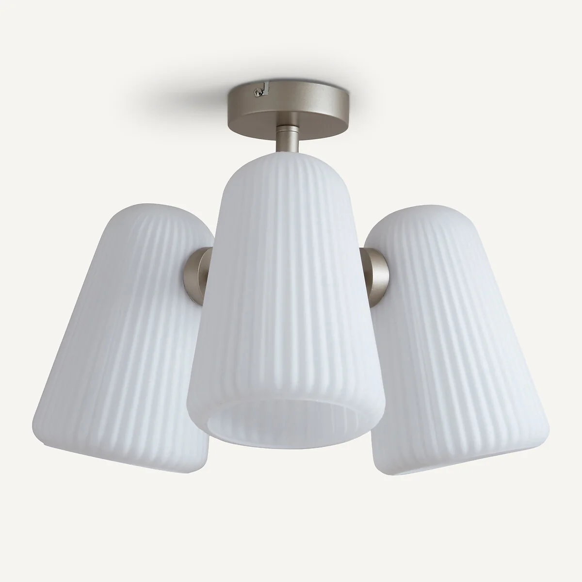 Fosca Fluted Opaline Ceiling Light – image 6
