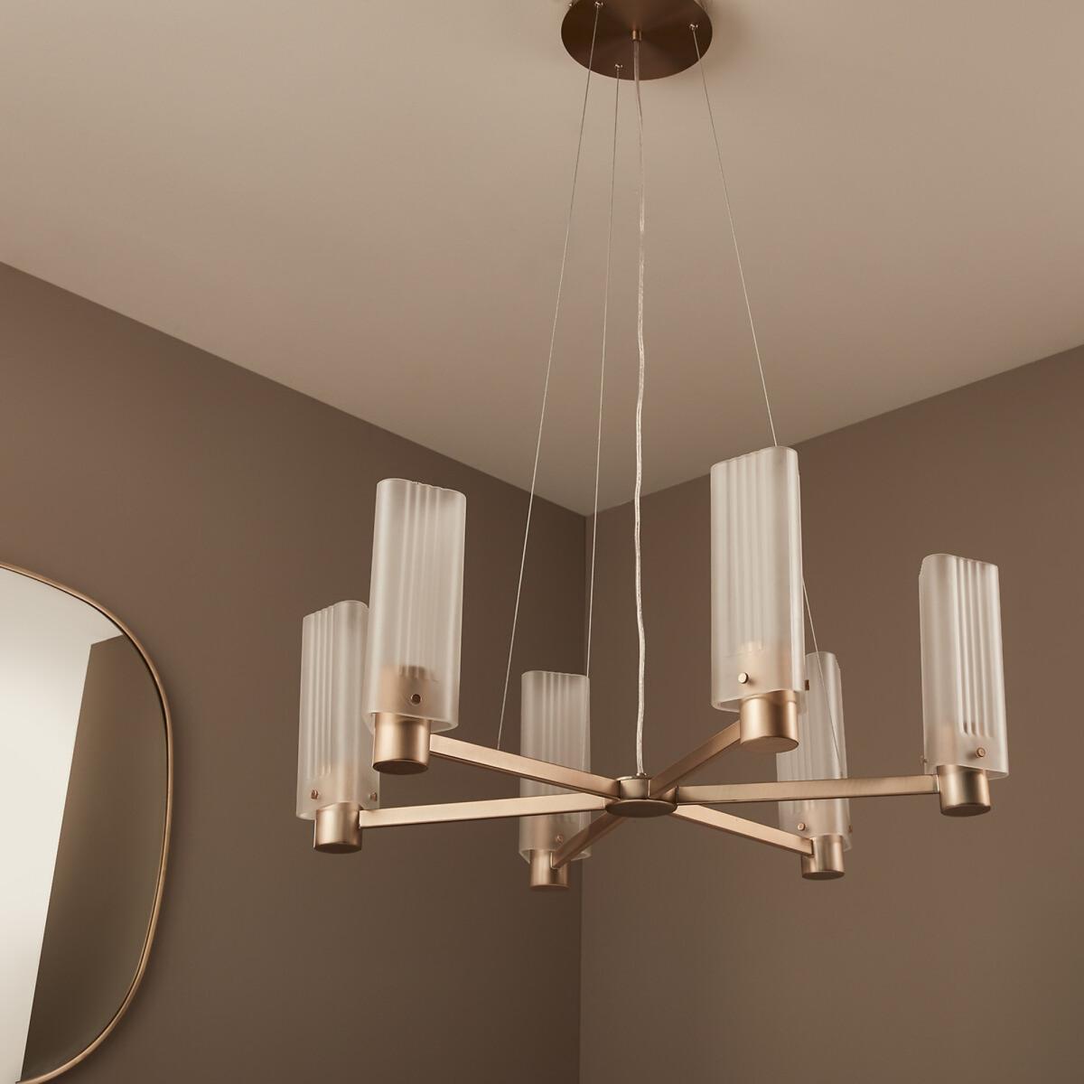 Strozzi Glass and Metal Ceiling Light by E.Gallina – image 2