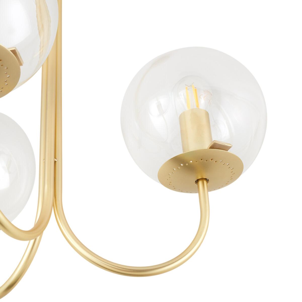 Moricio Brass and Glass Pendant Ceiling Light – image 3