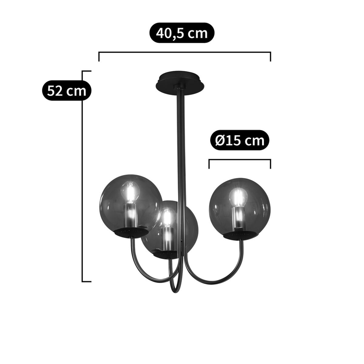 Moricio Brass and Glass Pendant Ceiling Light – image 4