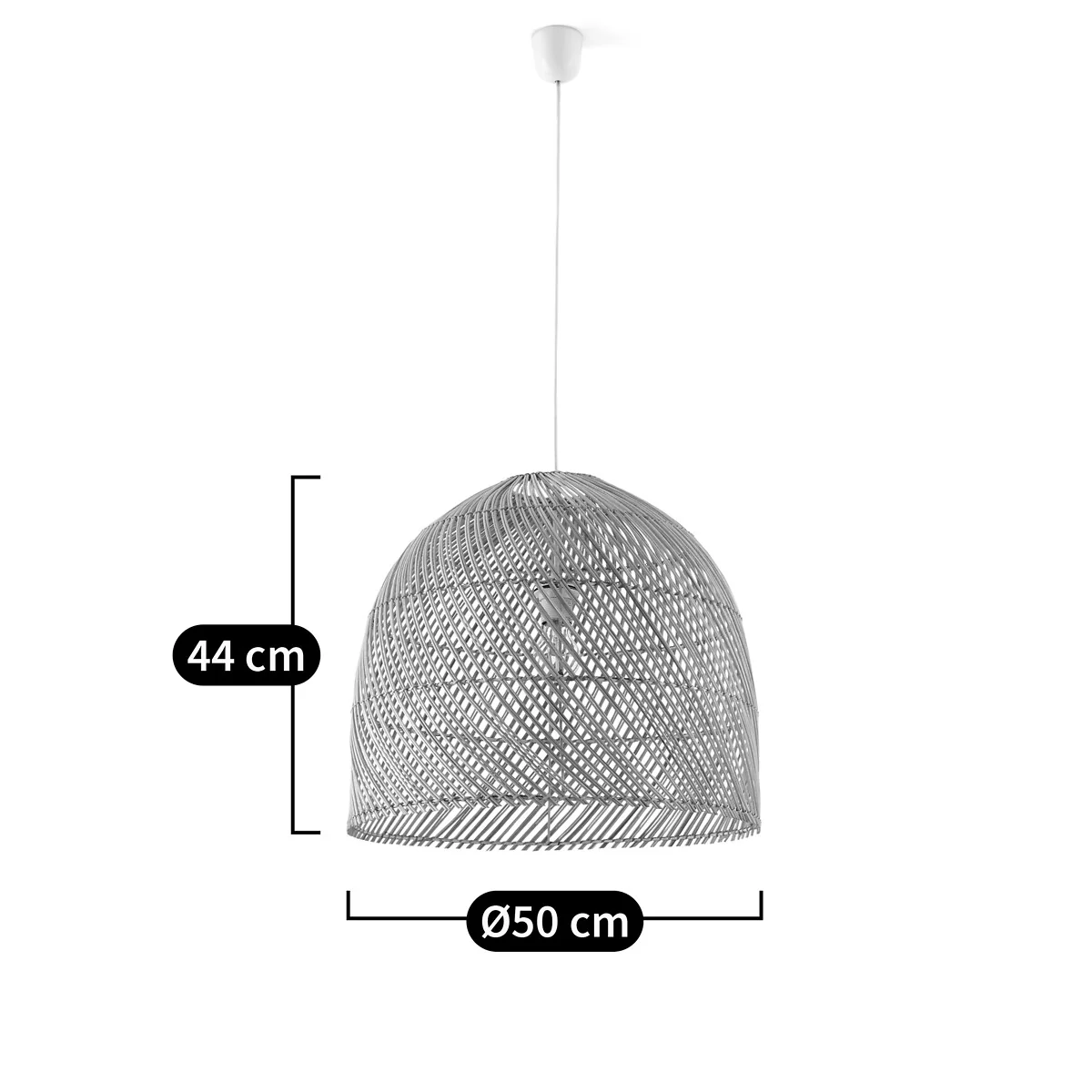 Dankia 50cm Diameter Rattan Ceiling Light – image 6
