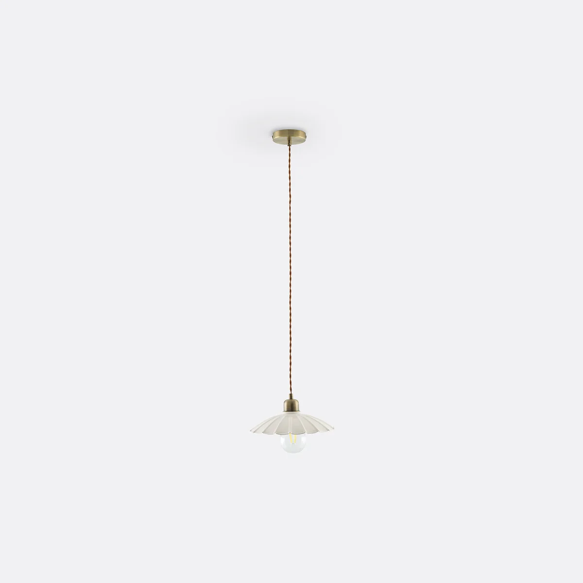 Festonia Scalloped Metal Ceiling Light – image 5