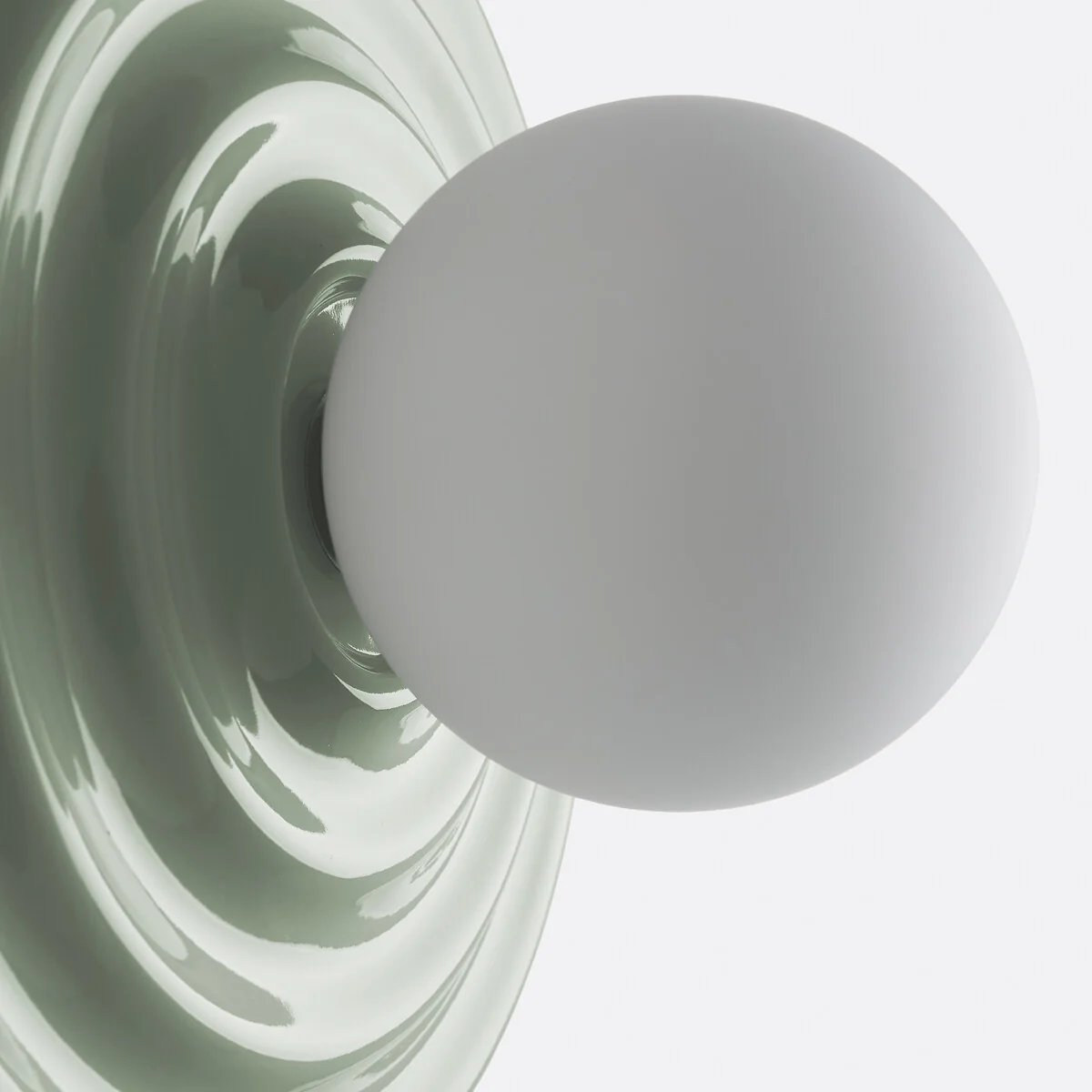 Holi Wall Or Ceiling Light in Ceramic and Opaline Glass, Diameter 24.5cm – image 6