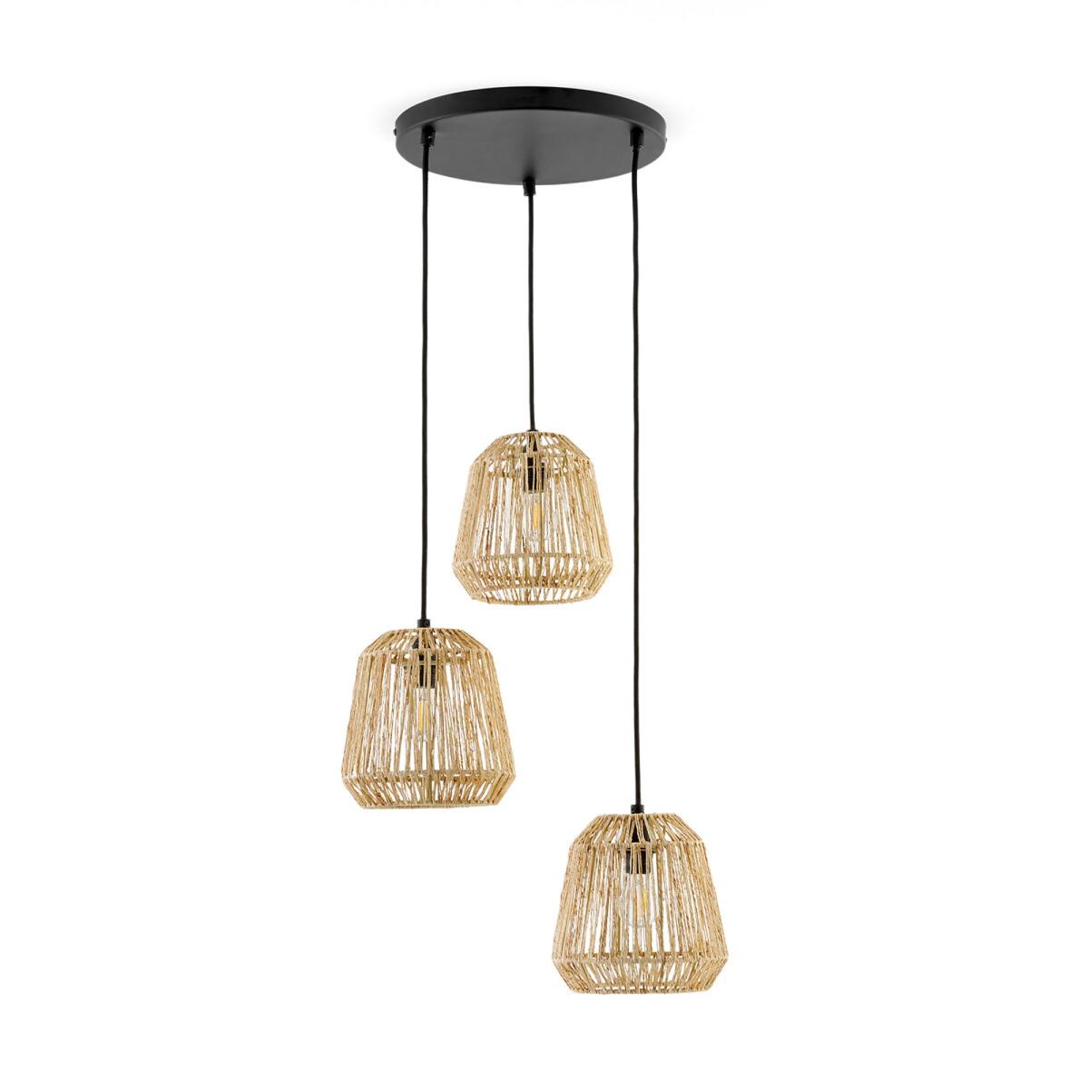 Yaku Metal and Hemp Cluster Ceiling Light – image 4