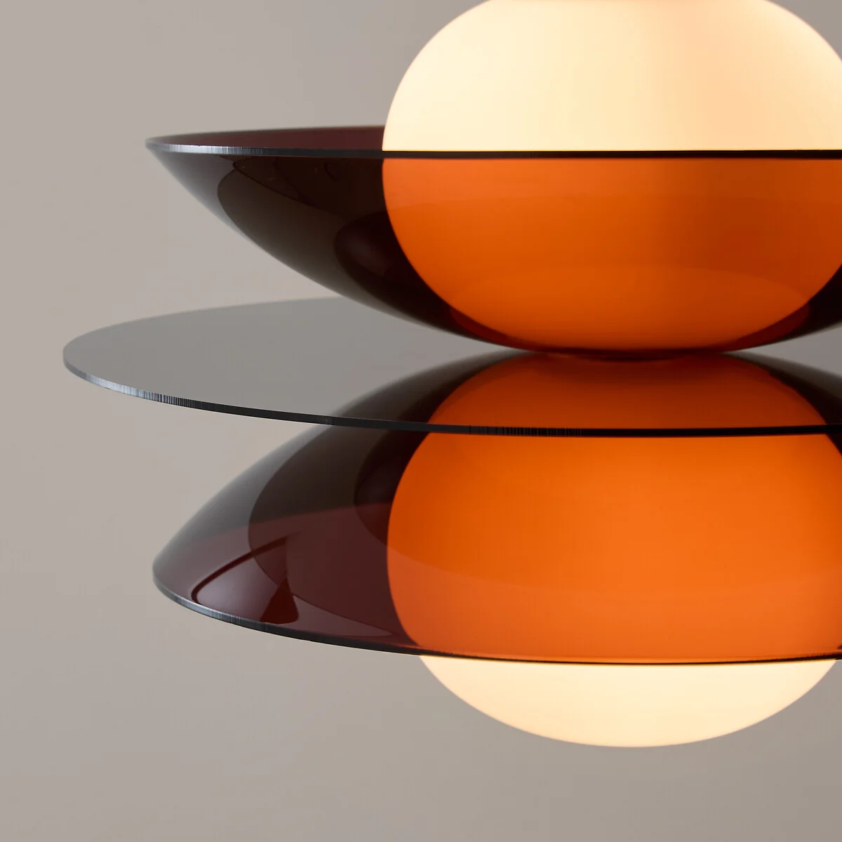 Okara Ceiling Light in Plexiglass and Opaline Glass – image 4