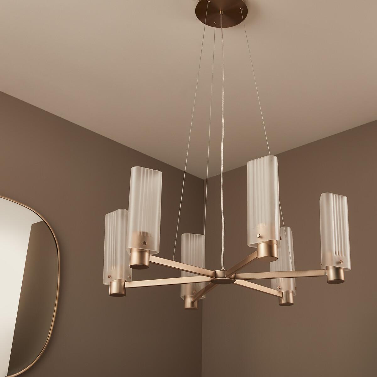 Strozzi Glass and Metal Ceiling Light by E.Gallina – image 2