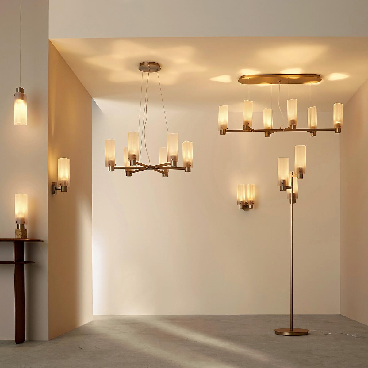 Strozzi Glass and Metal Ceiling Light by E.Gallina – image 6