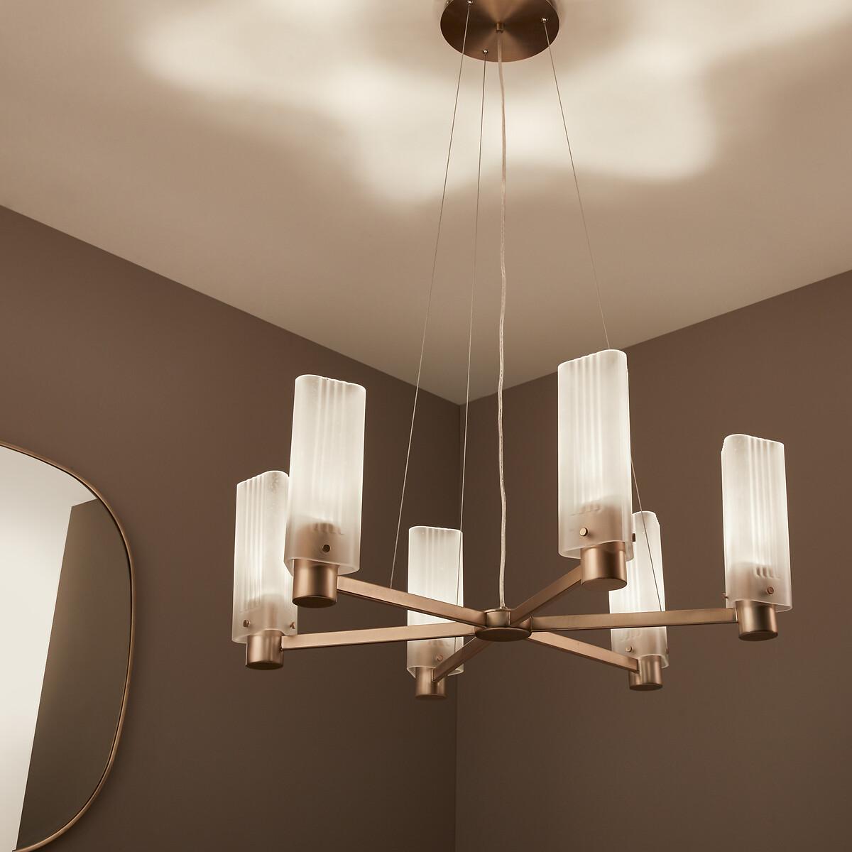 Strozzi Glass and Metal Ceiling Light by E.Gallina – image 1