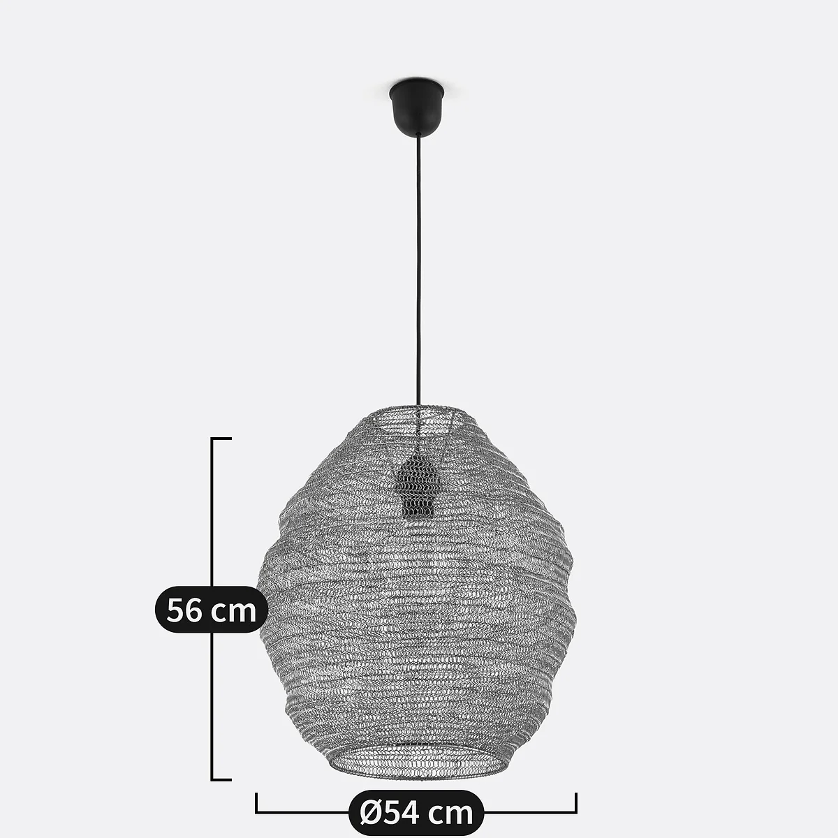 Mita 54cm Diameter Metal Mesh Ceiling Light – image 6