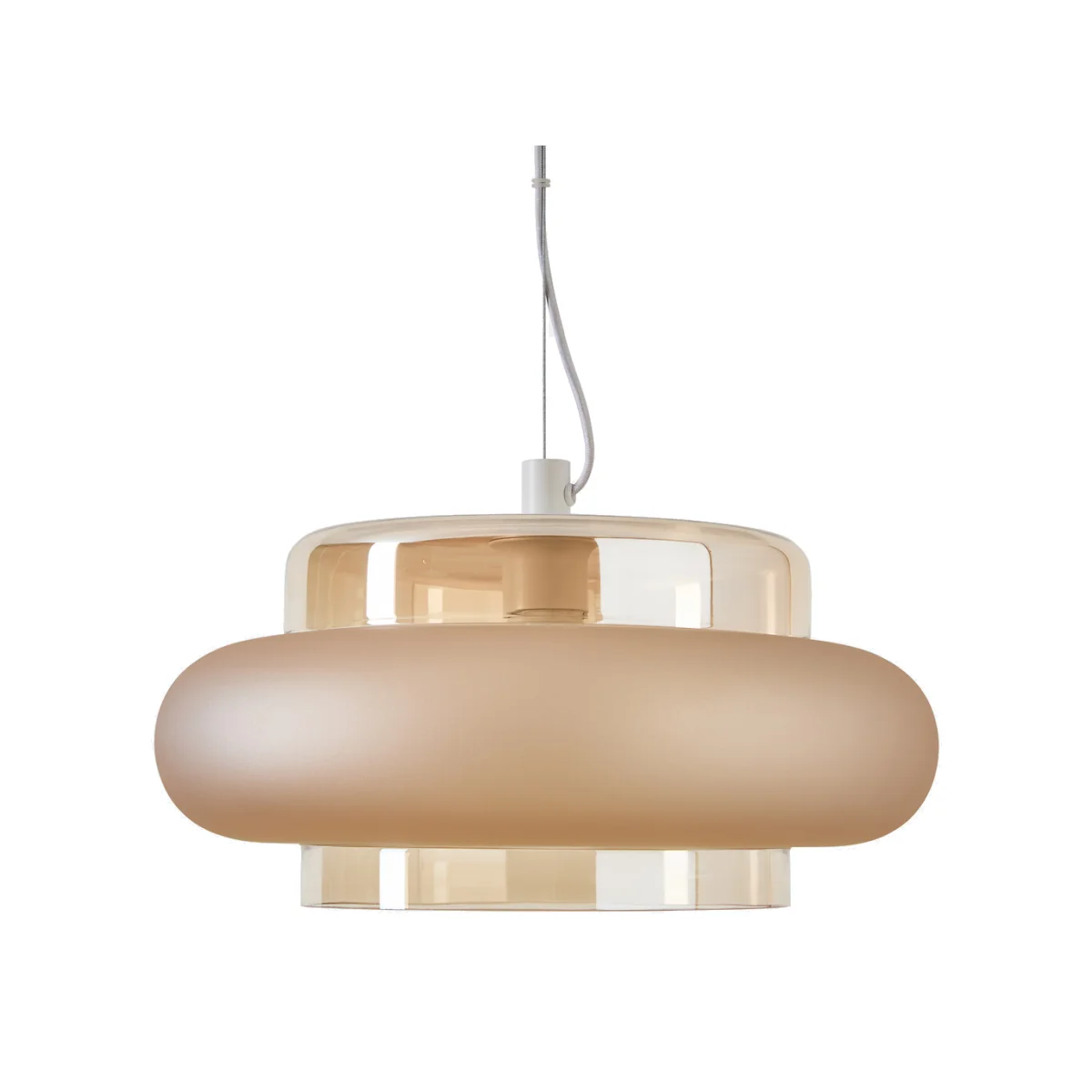 Triana 40cm Diameter Coloured Glass Ceiling Light – image 1
