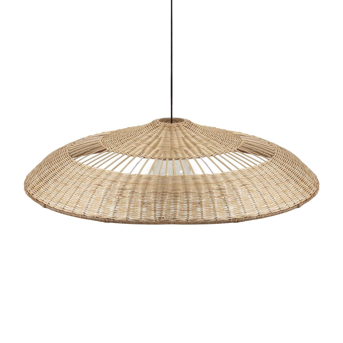 Elora 100cm Diameter Rattan Ceiling Light Shade – image 1