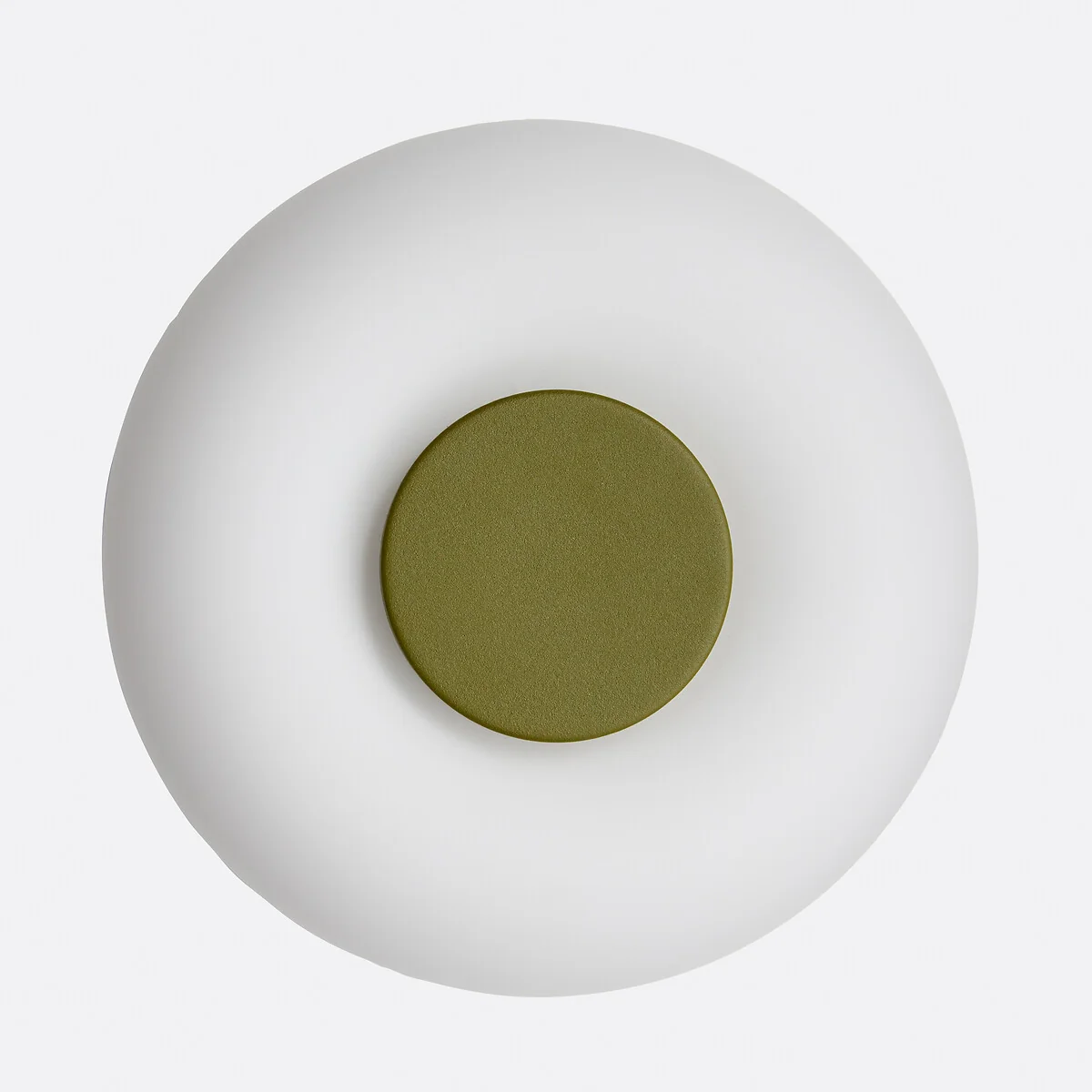 Omer Wall Or Ceiling Light in Iron and Opaline Glass, Diameter 21.5cm – image 6