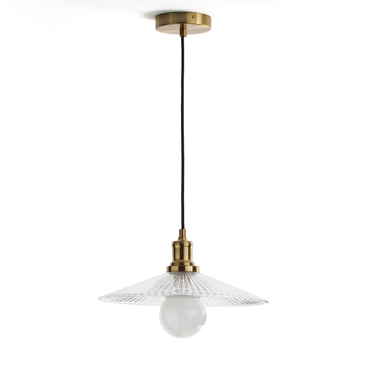 Iloa 35.5cm Diameter Glass & Brass Ceiling Light – image 2