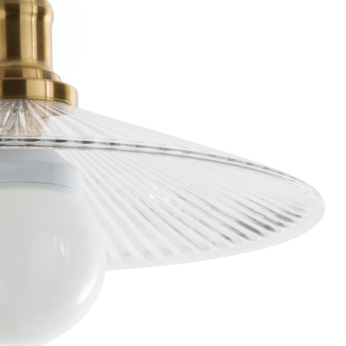 Iloa 35.5cm Diameter Glass & Brass Ceiling Light – image 4