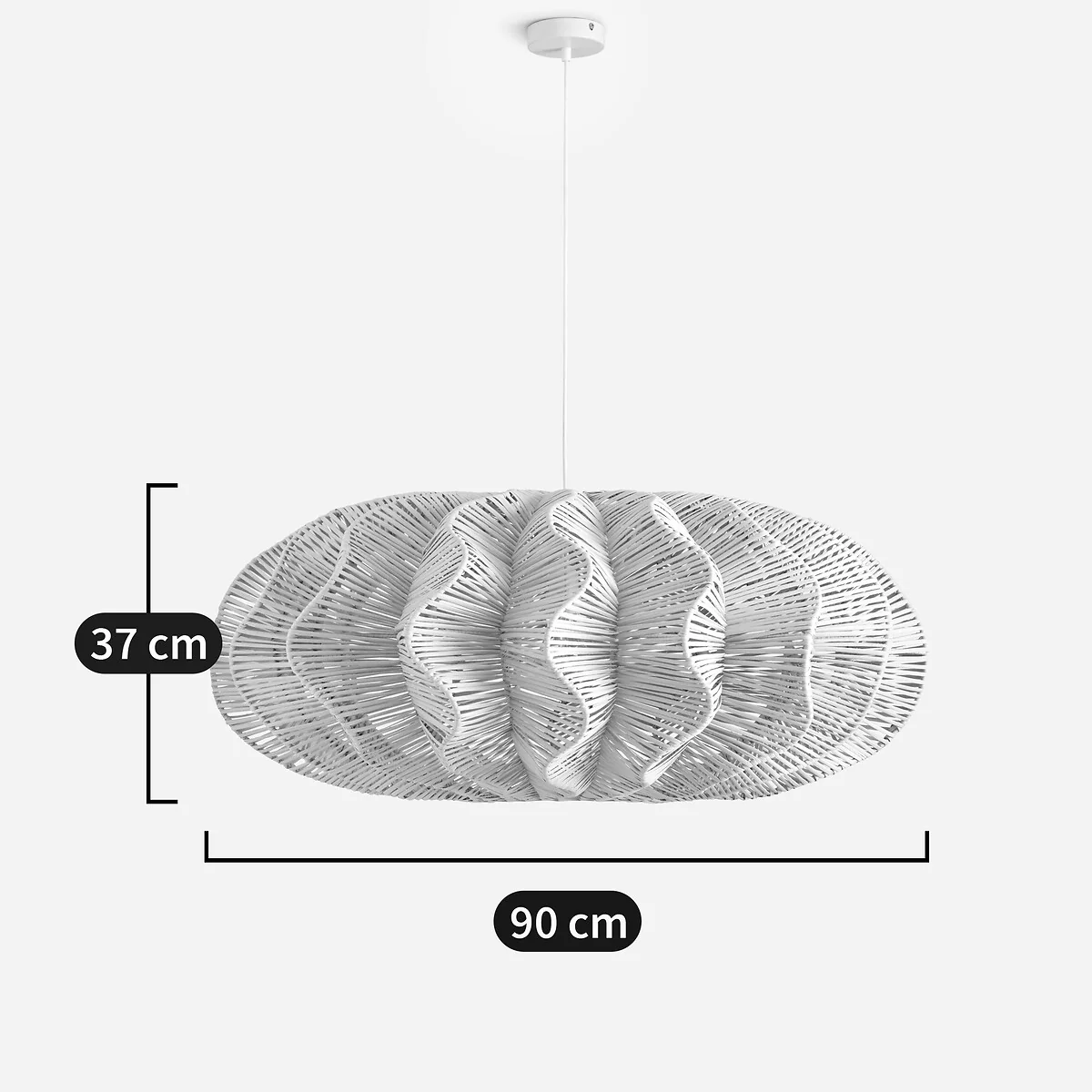 Awan Hanging Lamp in Woven Rattan – image 8