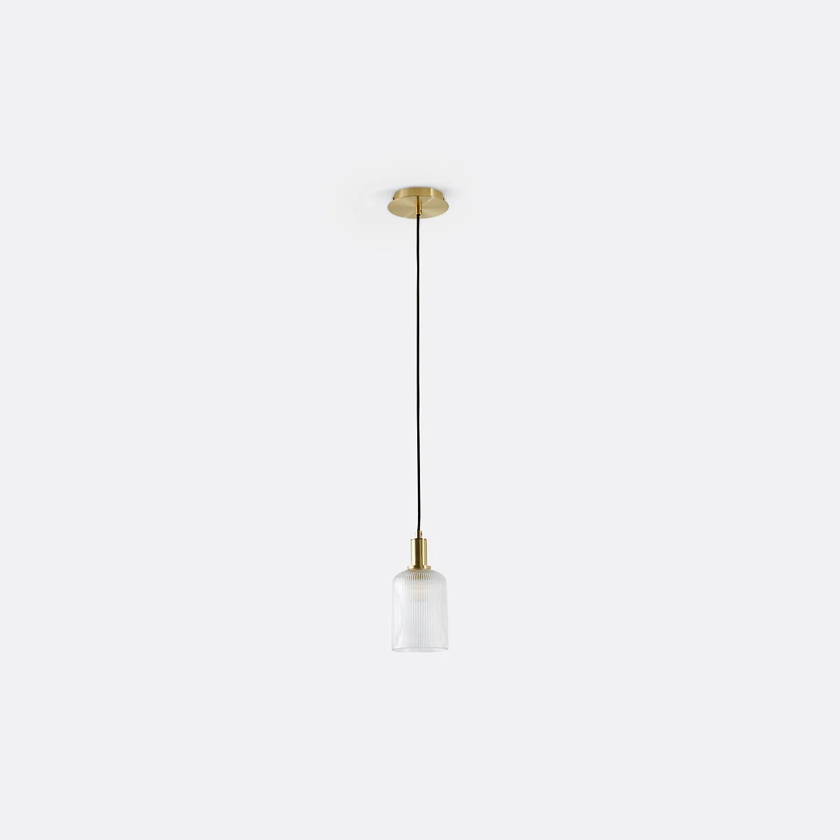 Bogota 10.9cm Diameter Textured Glass & Brass Ceiling Light – image 4