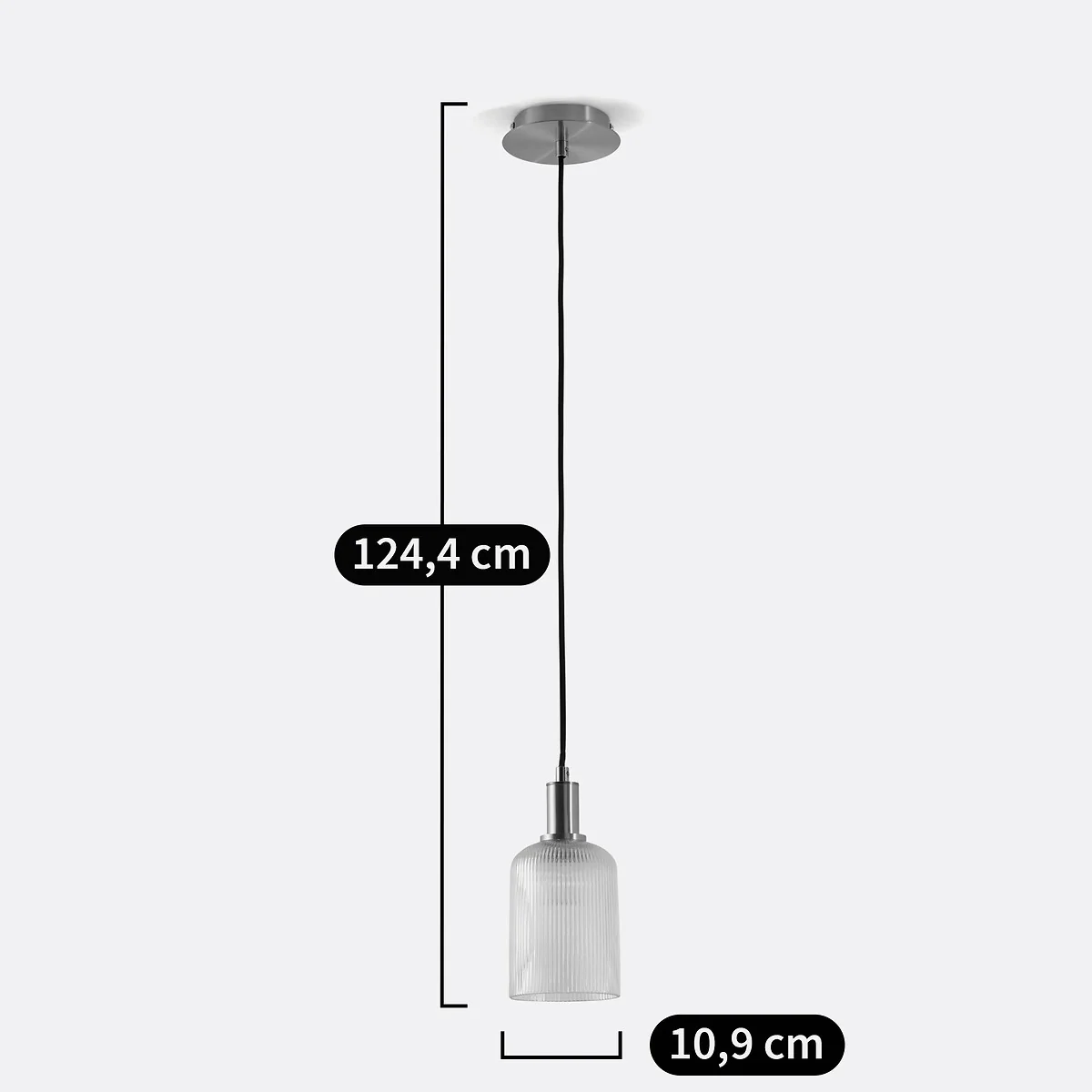 Bogota 10.9cm Diameter Textured Glass & Brass Ceiling Light – image 6