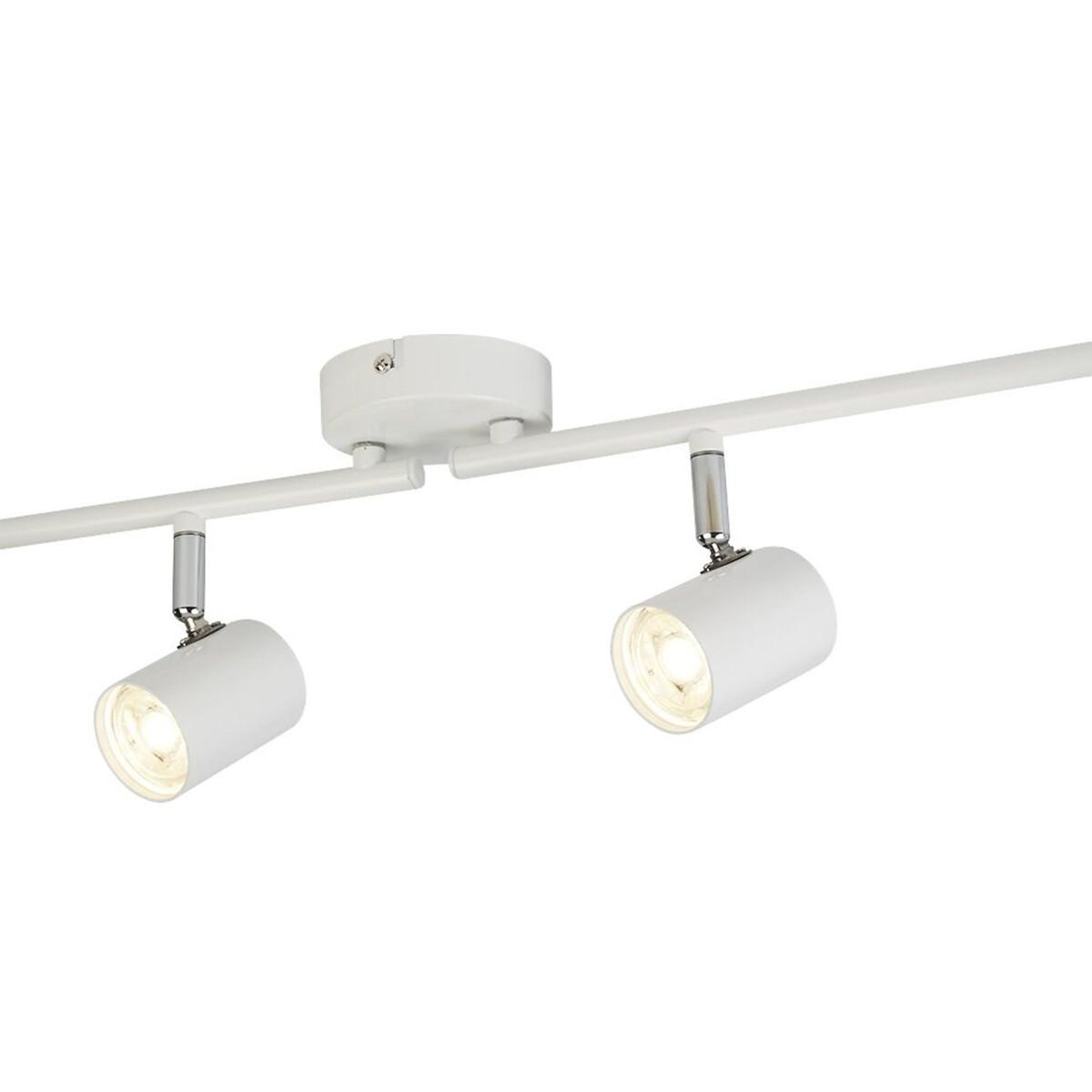 Adjustable White Split Bar 4 Light Ceiling Spotlight – image 2
