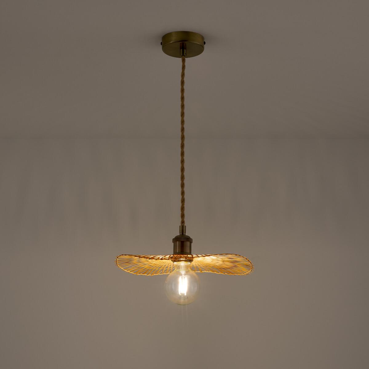 Ezia 30cm Diameter Lightweight Bamboo Ceiling Light – image 2