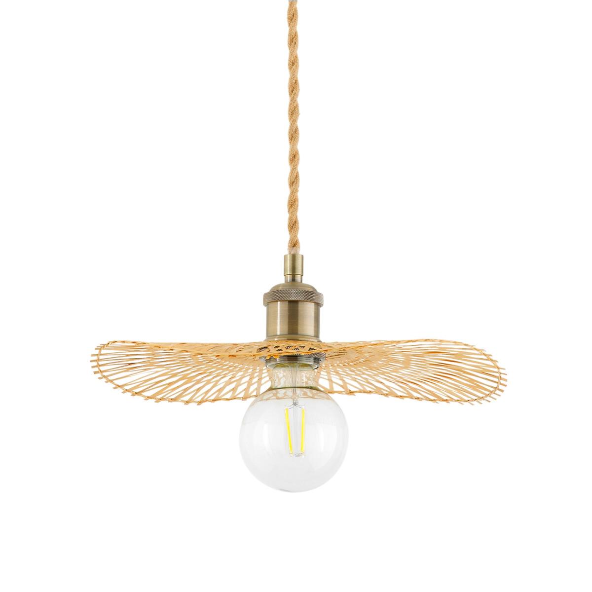 Ezia 30cm Diameter Lightweight Bamboo Ceiling Light – image 4
