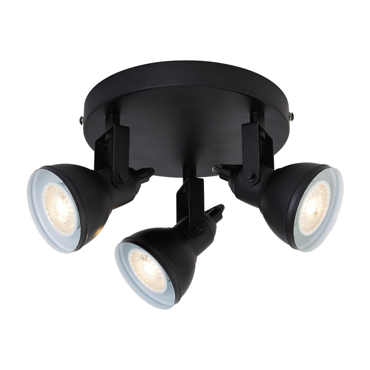 Adjustable Black 3 Light Ceiling SpotLight – image 1