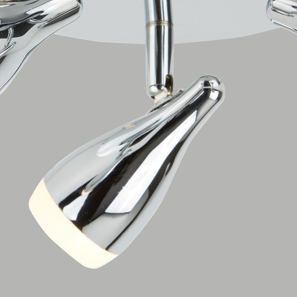 Chrome Semi Flush 3 LED Spotlight Ceiling Light – image 2