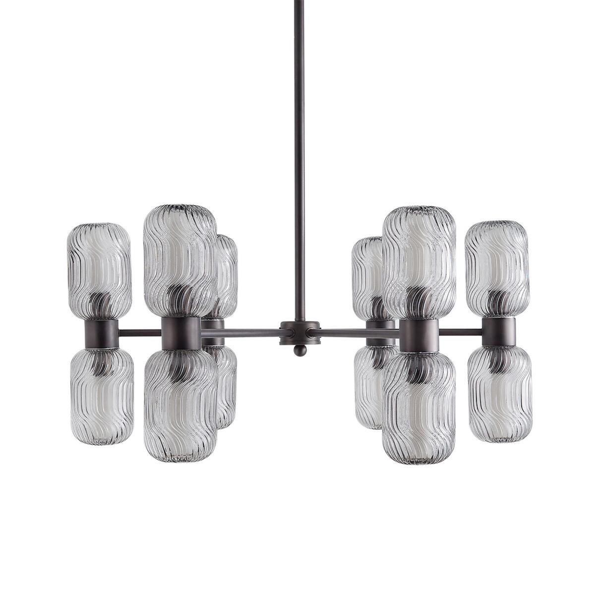 Jamy Metal & Glass Chandelier, H105cm – image 2
