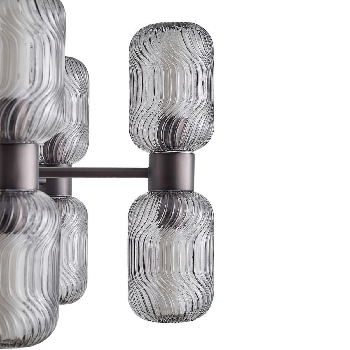 Jamy Metal & Glass Chandelier, H105cm – image 5