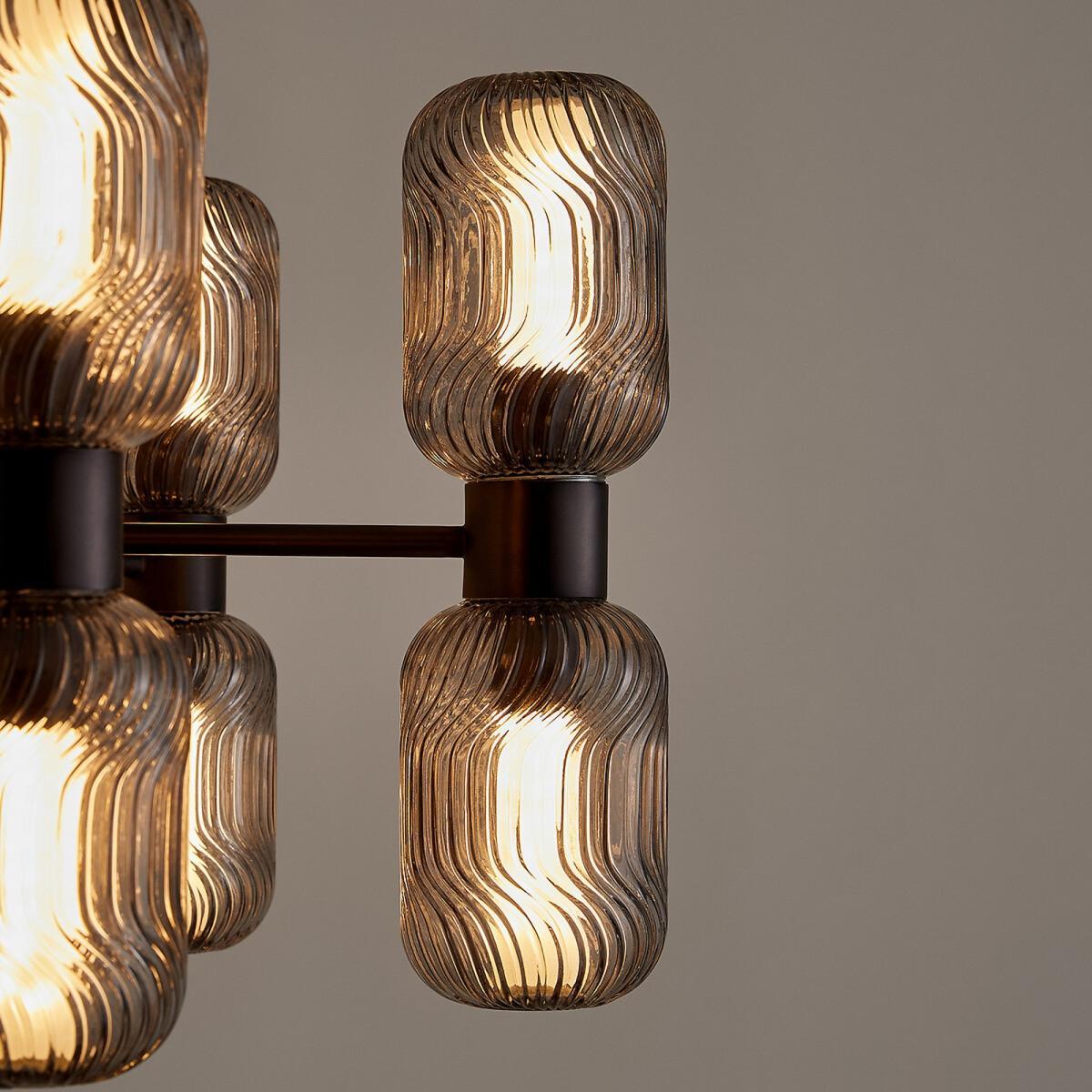 Jamy Metal & Glass Chandelier, H105cm – image 6