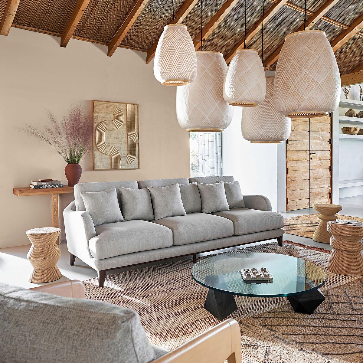 Titouan Bamboo & Rice Paper Pendant Ceiling Light, by E. Gallina – image 6